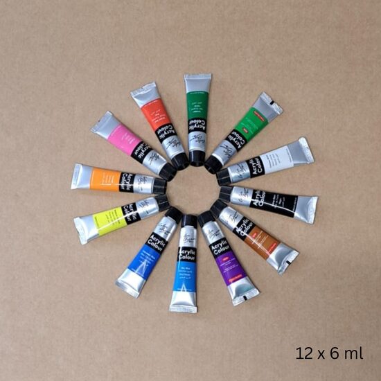 Akrila krāsu komplekts 12 gab., 6 ml